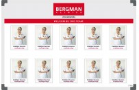 Personeelsbord | Voorbeeld Bergman Clinics (60X90cm)