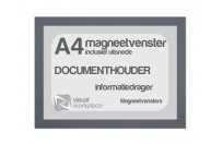 Magneetvenster A4 (incl. uitsnede) | Grijs