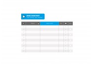 Dagstartbord magneten (header + tabel) | Blauw