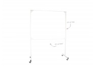 Verrijdbaar whiteboard standaard 120x150cm