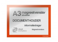 Magneetvenster A3 uitwisbaar | Oranje