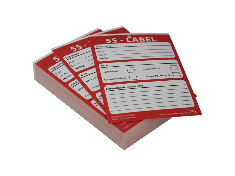 5S labels (5S tags) - Visual Workplace B.V.