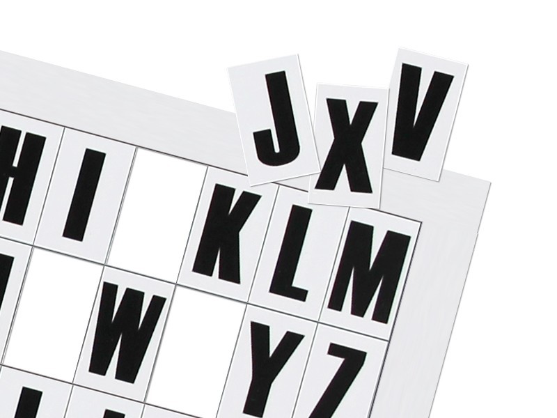 Magnetische letters 25mm (A4 vel) - Visual Workplace B.V.