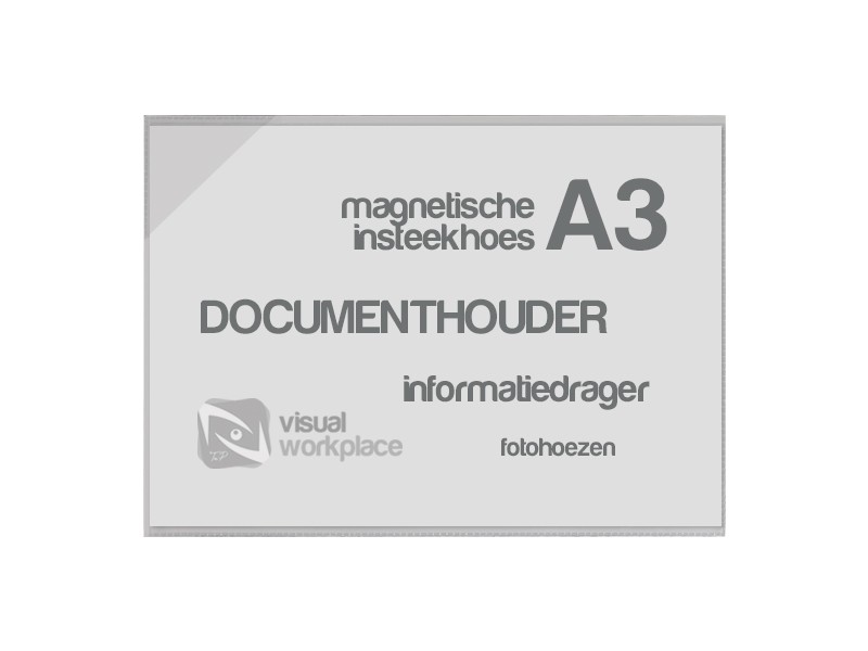 Harde wind Dollar kalender Magnetische insteekhoes A3 - Visual Workplace B.V.