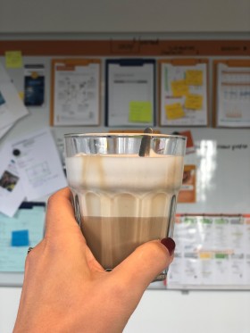 Koffie drinken met Visual Workplace