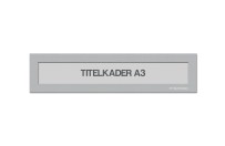 Magnetische titelkader A3 | Zilvergrijs