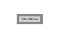 Magnetische titelkader A5 | Grijs