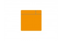 Beschrijfbare magneten - Vierkant 7,5cm | Oranje