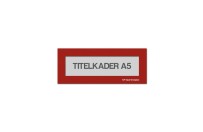 Magnetische titelkader A5 | Rood