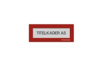 Magnetische titelkader A5 | Rood