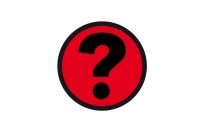 Vraagteken magneet (5cm) | Rood