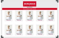 Personeelsbord | Voorbeeld Bergman Clinics (60X90cm)