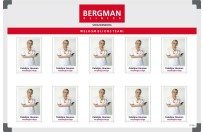 Personeelsbord | Voorbeeld Bergman Clinics (60X90cm)