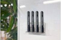 RVS Stiftenhouder incl. whiteboardmarkers (effen kleuren)