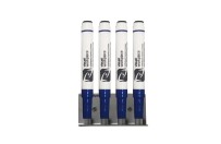 RVS Stiftenhouder incl. markers | Blauw