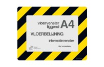 Vloervensters A4 (set) | Zwart / Geel