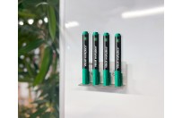 RVS Stiftenhouder incl. whiteboardmarkers (effen kleuren) | Groen
