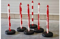 Afzetpalen met ketting - set 6 (18m2)