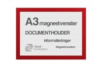 Magneetvenster A3 | Rood