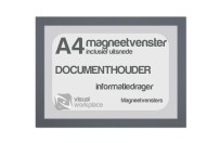 Magneetvenster A4 (incl. uitsnede) | Grijs