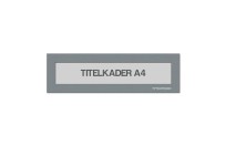 Magnetische titelkader A4 | Grijs