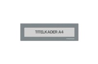 Magnetische titelkader A4 | Grijs