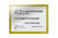 Magneetvenster A3 uitwisbaar | Geel