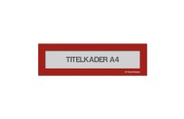 Magnetische titelkader A4 | Rood