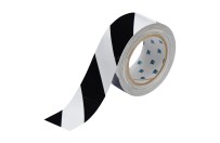 Brady Vloertape - ToughStripe 5cm (mix kleur) | Zwart / Wit