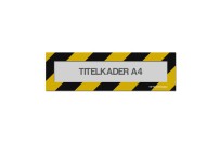 Magnetische titelkader A4 (mix kleuren) | Zwart / Geel