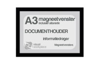 Magneetvenster A3 (incl. uitsnede) | Zwart