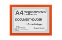 Magneetvenster A4 (incl. uitsnede) | Oranje