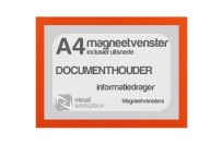 Magneetvenster A4 (incl. uitsnede) | Oranje