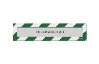 Magnetische titelkader A3 (mix kleuren) | Groen / Wit