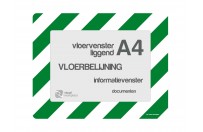 Vloervensters A4 (enkel) | Groen / Wit