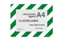 Vloervensters A4 (set) | Groen / Wit