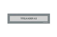 Magnetische titelkader A3 | Grijs