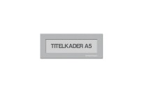 Magnetische titelkader A5 | Zilvergrijs