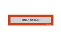 Magnetische titelkader A3 | Oranje