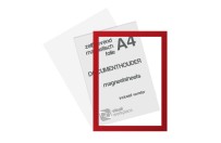 Zelfklevend magneet folie A4 (incl. magneetvenster) | Rood