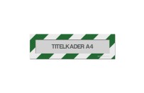 Magnetische titelkader A4 (mix kleuren) | Groen / Wit