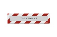 Magnetische titelkader A3 (mix kleuren) | Rood / Wit