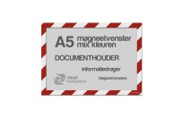 Magneetvenster A5 (mix kleuren) | Rood / Wit