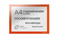 Magneetvenster A4 uitwisbaar | Oranje