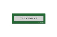 Magnetische titelkader A4 | Groen