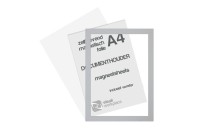 Zelfklevend magneet folie A4 (incl. magneetvenster) | Zilvergrijs