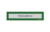 Magnetische titelkader A3 | Groen