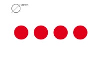 Whiteboard magneten rond | Rood