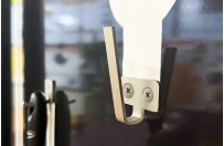 RVS haak opstaand (6cm)