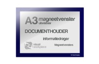 Magneetvenster A3 uitwisbaar | Blauw